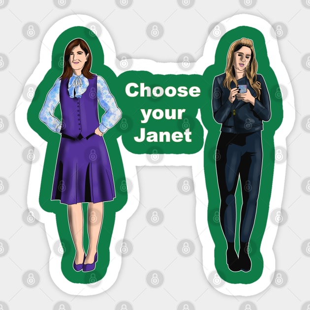 Choose your Janet Sticker by nickbeta